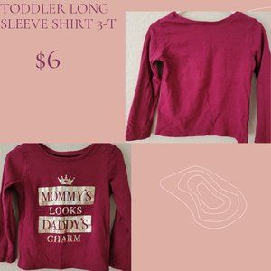 Children's place long sleeve shirt, 3T
